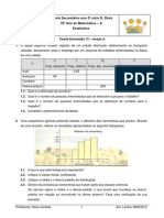 Ficha Estatística - 10º Ano