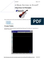 Non Standard Beam Sections in Strand7