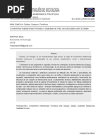 Martins, Marta, Condomínios habitacionais fechados e qualidade de vida