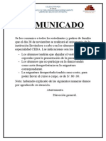 Comunicado