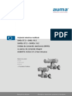 Instructiuni Operare Actionari Multitura Auma Cu Panou AC01 2 Foundation Fieldbus Sarex2!07!16 Acexc2 Nonin Ffbus