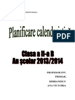 Planificare Calendaristica Romana 