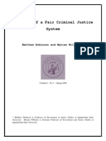 Robinson - Williams The Myth of A Fair Criminal Justice System