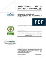 SUSTAINABILITY REQUIREMENTS FOR LODGING AND ACCOMMODATION FACILITIES