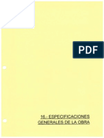 Especificaciones Generales de La Obra PDF