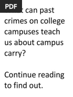 Download Violent Crimes on College Campuses by Texas Students for Concealed Carry SN267137021 doc pdf