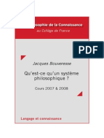 Bouveresse - Cours Systemes Philosophiques