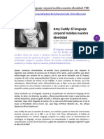 Amy Cuddy El Lenguaje Corporal Moldea