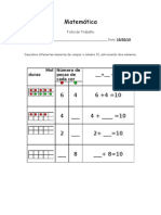 Ficha de Trabalho - Moldura Do 10