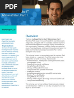 WorkshopPLUS-PowerShell For The IT Administrator Part 1 PDF