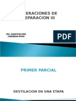 Operaciones de Separacion III