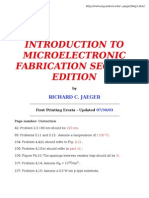 Introduction To Microelectronic Fabrication Second Edition: Richard C. Jaeger