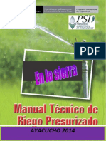 Manual Tecnico de Riego Presurizado Ayacucho PDF