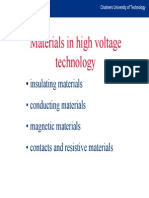 Materials in High Voltage Technology