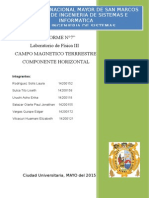 Trabajo de Fisica Laboratorio 7 Campo Magenetico Terrestre