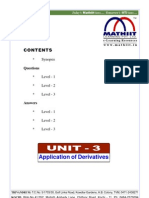 Application of Derivative