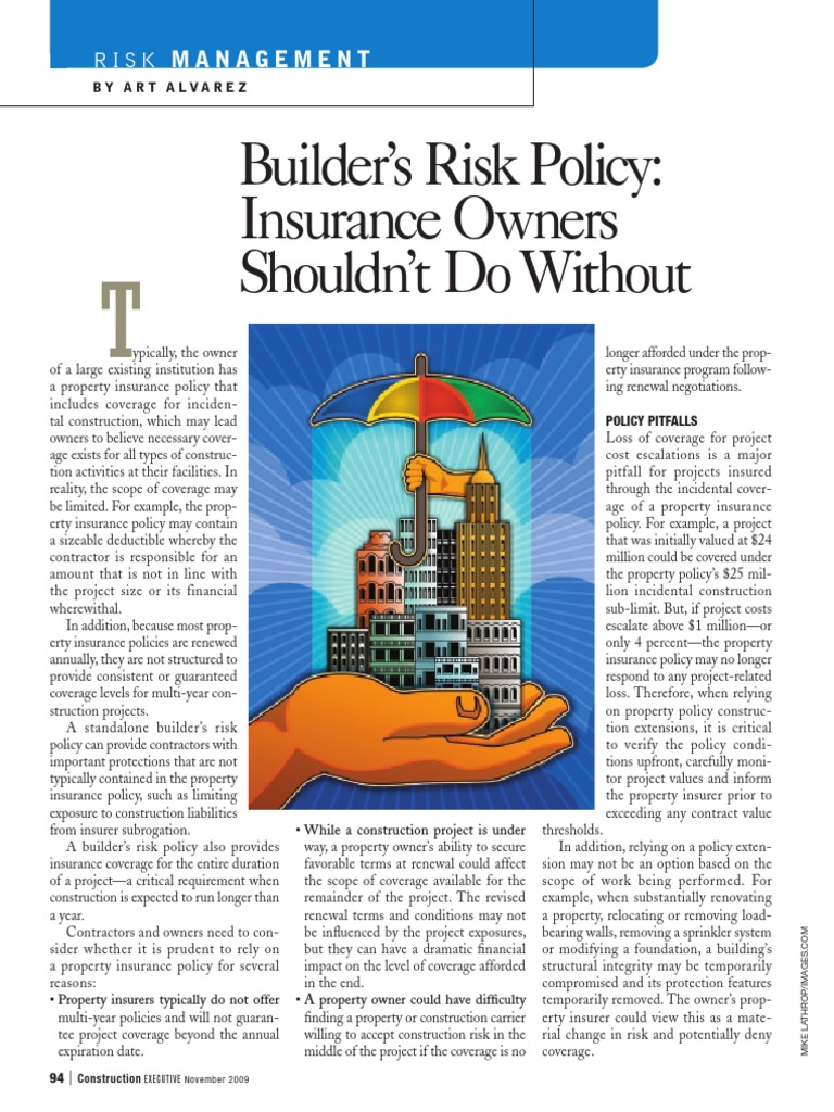 Essential Builder's Risk Insurance Insights | PDF | Property Insurance ...