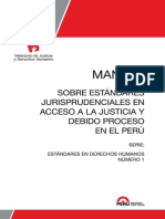 Manual Sobre Estandares Jurisprudenciales en Acceso a La Justicia y Debido Proceso en El Peru