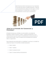 El Uso y Análisis de Estados Financieros Dentro de Empresas Es Muy Importante