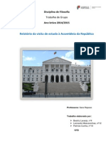 Trabalho Sobre o Parlamento Realizado Pelos Alunos Patrícia Cunha,Leonardo Mascarenhas e Beatriz Laranjo Do 10º D