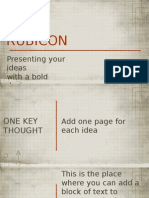 Rubicon: Presenting Your Ideas With A Bold Design