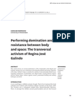 Performing Domination and Resistance Between Body and Space The Transversal Activism of Regina José Galindo