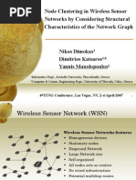 Node Clustering in Wireless Sensor Networks by Considering Structural Characteristics of The Network Graph