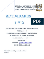 Actividades 1 y 2