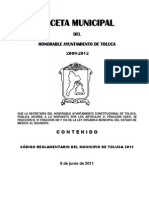 05_21_Gaceta 08 de Junio Código Reglamentario Del Municipio de Toluca 2011