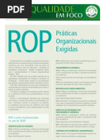Qualidade em foco - Práticas Organizacionais Exigidas