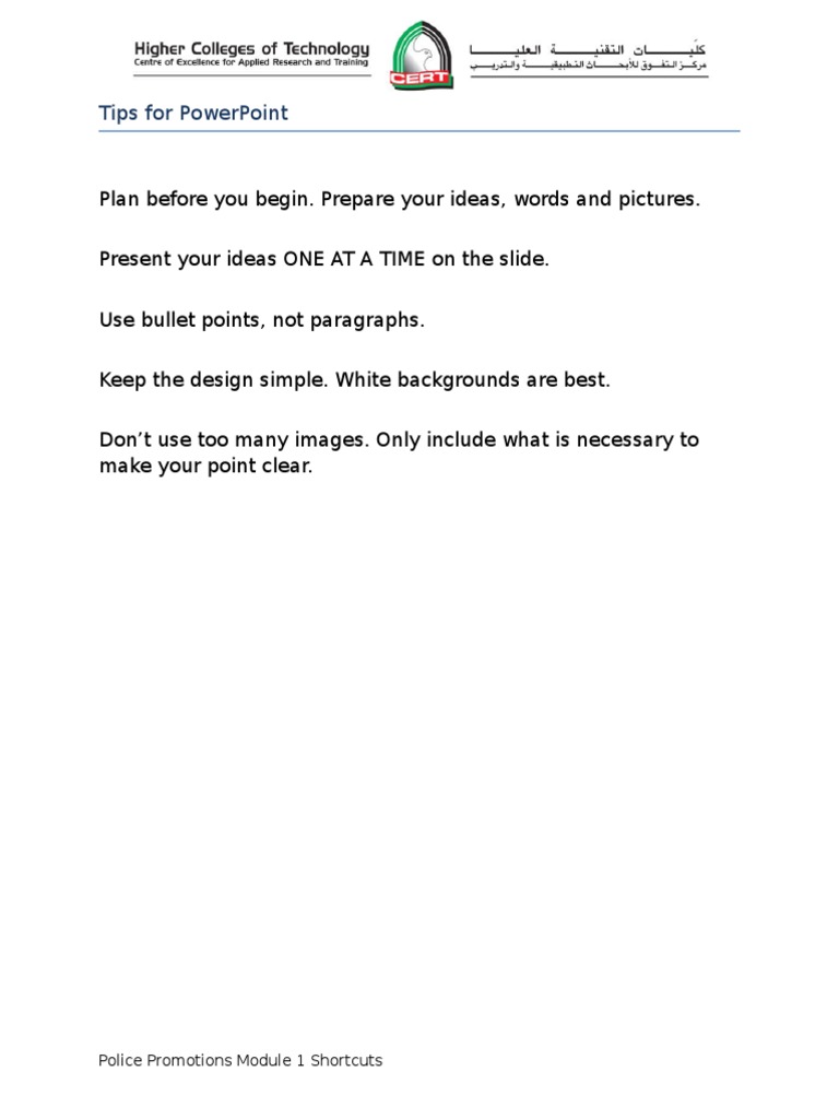 PowerPoint Presentation Tips | PDF