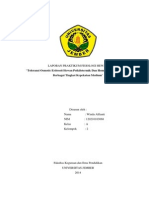 Toleransi Osmotik Eritrosit Hewan Poikilotermik dan Homoiotermik