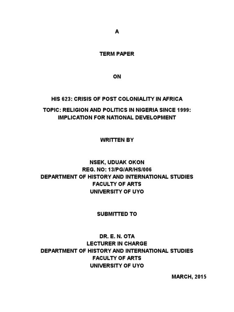 History of nigeria colonialism picture