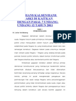 Teori Hans Kalsenhans Nawiaski Di Kaitkan Dengan Pasal 7 Undang-Undang 12 Tahun 2011