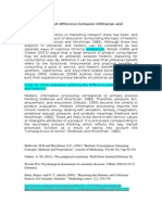 Brief Intro of Difference Between Utilitarian and Hedonic