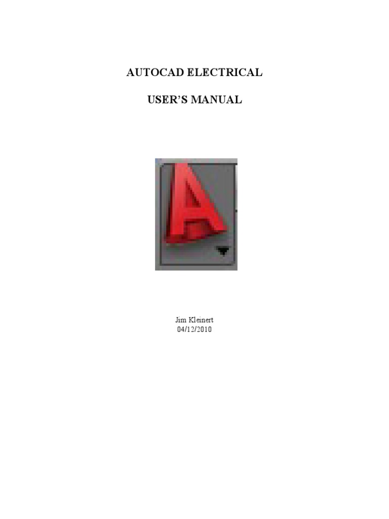 Autocad Electrical Users Manual | PDF | Menu (Computing) | Computer File