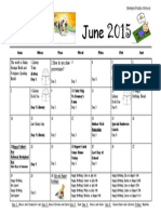 June Calendar 2015