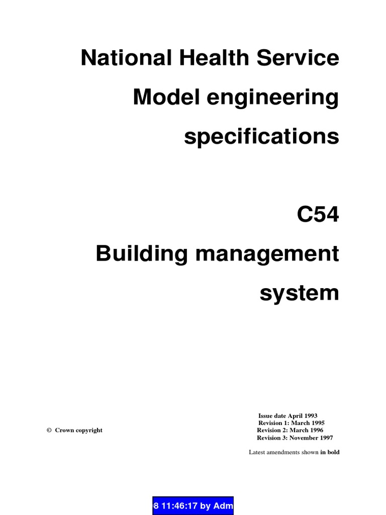 BMS Specification (DOH) | PDF | Specification (Technical Standard) | Hvac