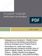 Filsafat Hukum Dan Paradigma (Kuliah III)