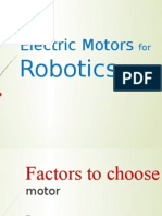 Electric Motors For Robotics