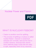 Nuclear Power and Fission