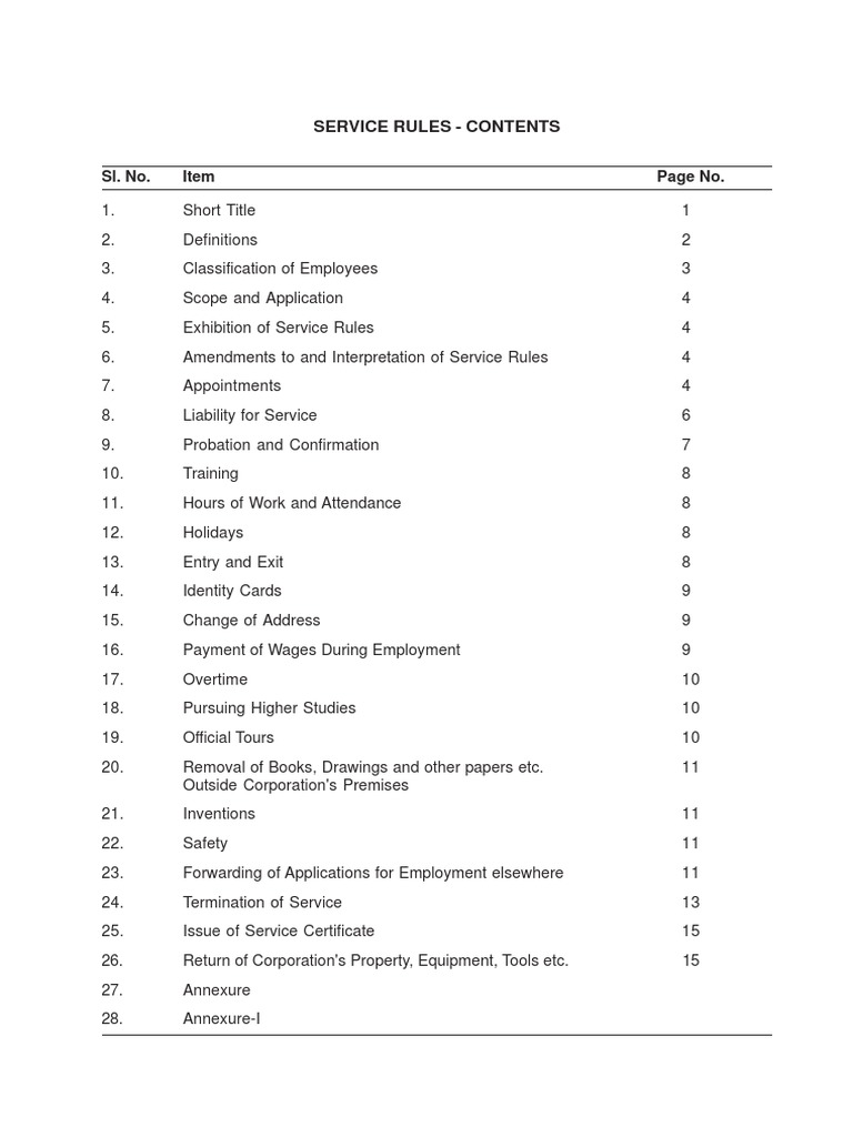 Service Rules PDF Apprenticeship Employment