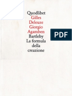 Deleuze-Agamben - Bartleby - La Formula Della Creazione PDF