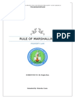 Rule of Marshalling: Damodaram Sanjivayya National Law University Visakhapatnam
