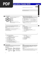 Operation Guide 5245: Things To Check Before Using The Watch About This Manual