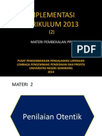 2 - 20140714160350. Implementasi K13 - Penilaian Otentik PDF
