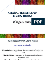 Characteristics of Living Things