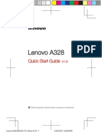 Lenovo A328: Quick Start Guide