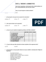 Encuesta: Medio Ambiente