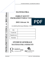 SG Matematika Nyíltpré2015 Emelt